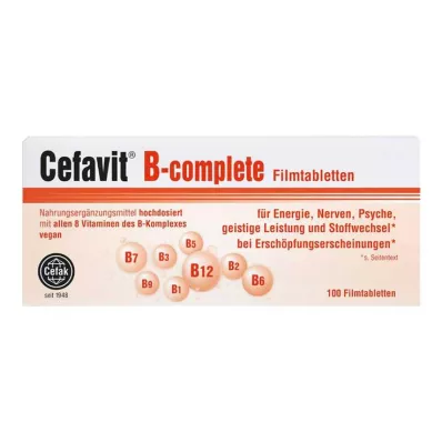 CEFAVIT B-complete film-coated tablets, 100 pcs CEFAVIT B-complete film-coated tablets, 100 pcs