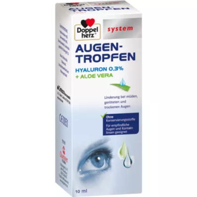 DOPPELHERZ Eye drops Hyaluron 0.3% system, 10 ml