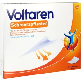 VOLTAREN Pain plaster 140 mg active substance plaster, 5 pcs