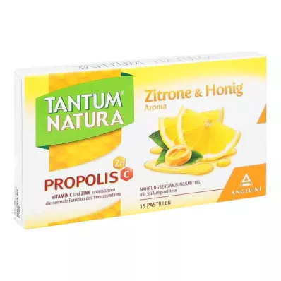 TANTUM NATURA Propolis with lemon &amp; Honey aroma, 15 pcs