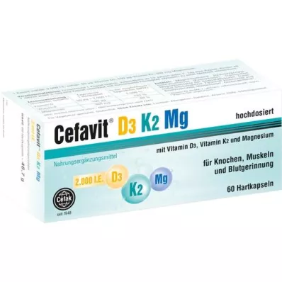 CEFAVIT D3 K2 Mg 2,000 I.U. hard capsules, 60 pcs