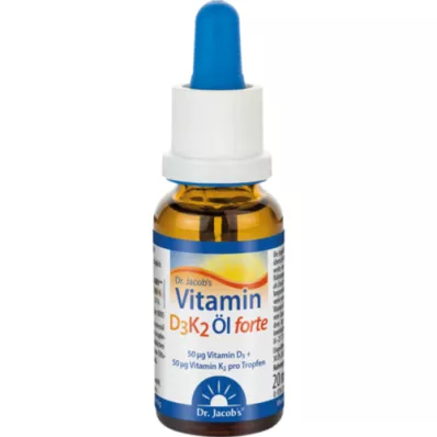 VITAMIN D3K2 Oil forte drops, 20 ml