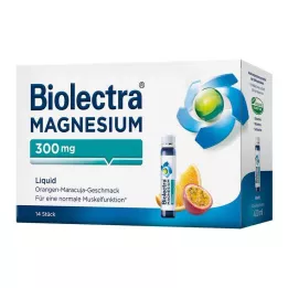 BIOLECTRA Magnesium 300 mg Liquid, 14 pcs