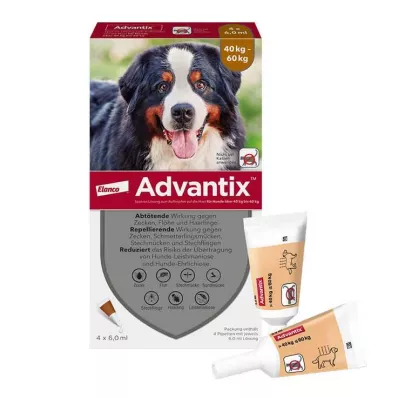 ADVANTIX Spot-on solution for application to dog 40-60 kg, 4X6.0 ml ADVANTIX Spot-on solution for application to dog 40-60 kg, 4X6.0 ml