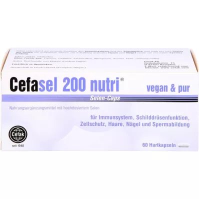 CEFASEL 200 nutri selenium caps, 60 pcs