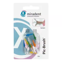 Miradent Interd.Pic-Brush replacement pack, assorted, 12 pcs