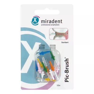 Miradent Interd.Pic-Brush replacement pack, assorted, 12 pcs Miradent Interd.Pic-Brush replacement pack, assorted, 12 pcs
