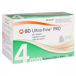 BD ULTRA-FINE PRO Pen needles 4 mm 32 G 0.23 mm, 105 pcs