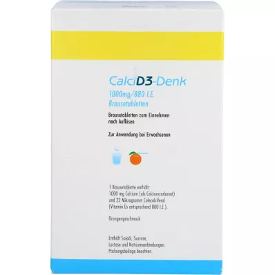 CALCI D3-Denk 1,000 mg/880 I.U. Effervescent tablets, 120 pcs