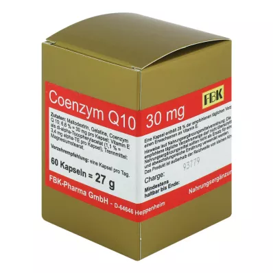 Coenzyme Q10 30 mg capsules, 60 pcs Coenzyme Q10 30 mg capsules, 60 pcs