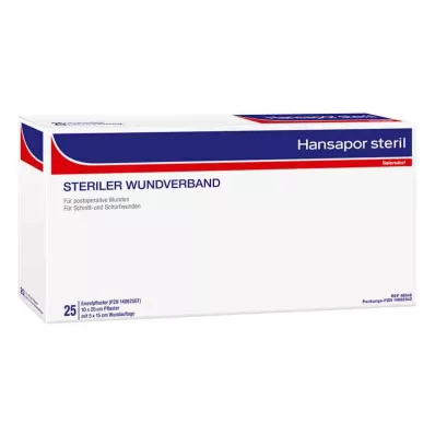 Hansapor sterile wound dressing 10x20 cm (25 pieces) Hansapor sterile wound dressing 10x20 cm (25 pieces)