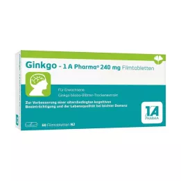 GINKGO-1A Pharma 240 mg Film-Coated Tablets, 60 Capsules