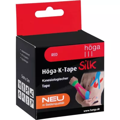 HÖGA-K-TAPE Silk 5 cmx5 m l.fr.red kinesiol.tape, 1 pc