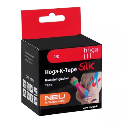 HÖGA-K-TAPE Silk 5 cmx5 m l.fr.red kinesiol.tape, 1 pc HÖGA-K-TAPE Silk 5 cmx5 m l.fr.red kinesiol.tape, 1 pc