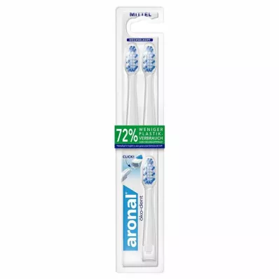 Aronal öko dent interchangeable heads medium, 3 pieces