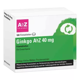 GINKGO AbZ 40 mg film-coated tablets, 120 pcs