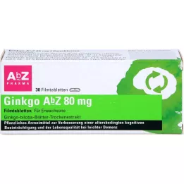 GINKGO AbZ 80 mg film-coated tablets, 30 pcs