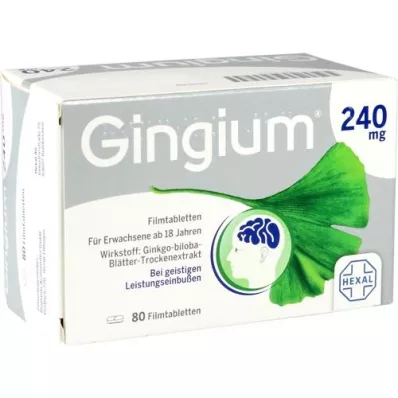 GINGIUM 240 mg film-coated tablets, 80 pcs