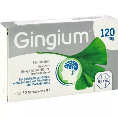 GINGIUM 120 mg film-coated tablets, 30 pcs