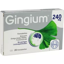 GINGIUM 240 mg film-coated tablets, 20 pcs