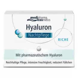 HYALURON NACHTPFLEGE riche cream in a jar, 50 ml