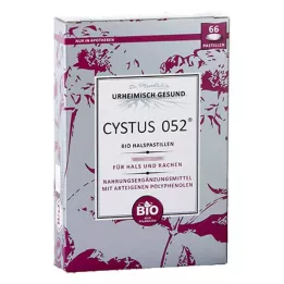 CYSTUS 052 Organic Throat Pastilles, 66 pcs