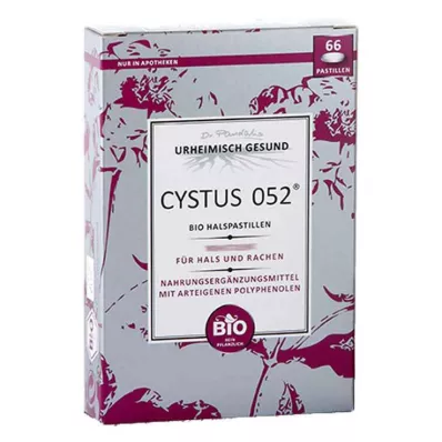 CYSTUS 052 organic throat lozenges, 66 pcs CYSTUS 052 organic throat lozenges, 66 pcs
