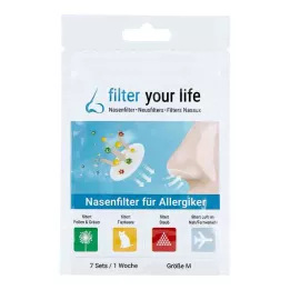 FILTER YOUR LIFE Nasal filter for allergy sufferers size M, 7X2 pcs