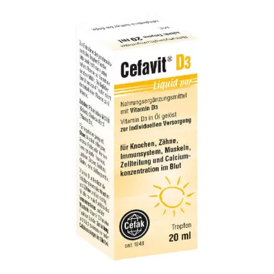 CEFAVIT D3 Liquid pure drops for oral use, 20 ml