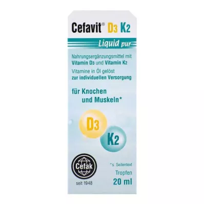CEFAVIT D3 K2 Liquid pure drops for oral use, 20 ml