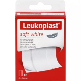 LEUKOPLAST soft white plaster 6x10 cm, 10 pcs