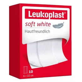 LEUKOPLAST soft white plaster 6x10 cm, 10 pcs