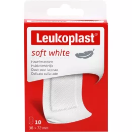 LEUKOPLAST soft white plaster strips 38x72 mm, 10 pcs