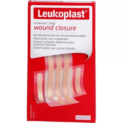 LEUKOPLAST Leukosan Strip sterile 6x38 mm/6x75 mm, 9 pcs