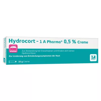 HYDROCORT-1A Pharma 0.5% cream, 15 g HYDROCORT-1A Pharma 0.5% cream, 15 g