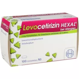 LEVOCETIRIZIN HEXAL for allergies 5 mg film-coated tablets, 100 pcs
