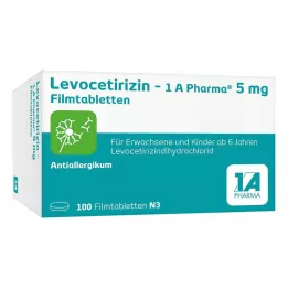 Levocetirizine – 1 A Pharma® 5 mg film-coated tablets, 100 pcs