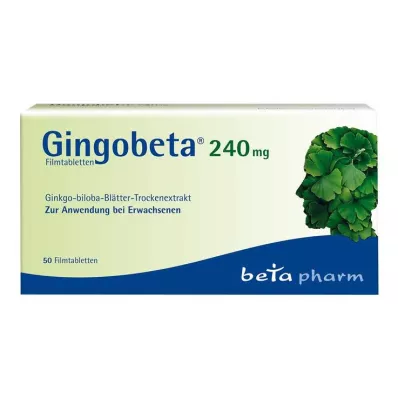 GINGOBETA 240 mg film-coated tablets, 50 pcs