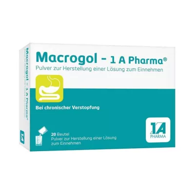 Macrogol-1A Pharma powder for oral solution, 20 pcs Macrogol-1A Pharma powder for oral solution, 20 pcs