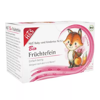 H&S Organic baby and childrens tea fruit fine filter bag, 20X2.5 g H&S Organic baby and childrens tea fruit fine filter bag, 20X2.5 g