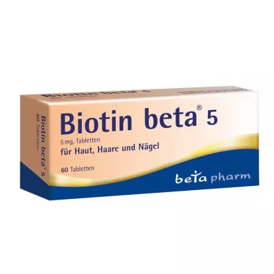 Biotin beta 5 tablets, 60 pcs Biotin beta 5 tablets, 60 pcs
