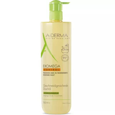 A-DERMA EXOMEGA CONTROL softening shower oil, 750 ml