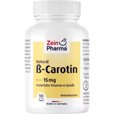 BETA CAROTIN NATURAL 15 mg ZeinPharma soft capsules, 90 pcs