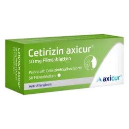 Cetirizin axicur® 10 mg film-coated tablets, 50 pcs