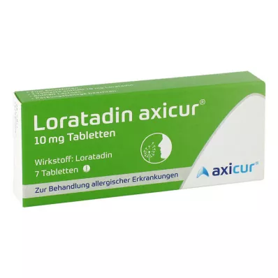 Loratadine axicur® 10 mg tablets, 7 pcs