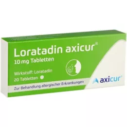 LORATADIN axicur 10 mg tablets, 20 pcs