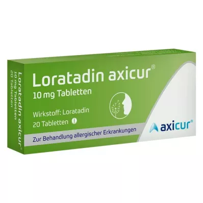 Loratadine axicur® 10 mg tablets, 20 pcs