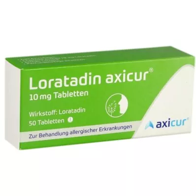 LORATADIN axicur 10 mg tablets, 50 pcs