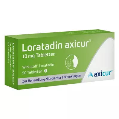 Loratadine axicur® 10 mg tablets, 50 pcs