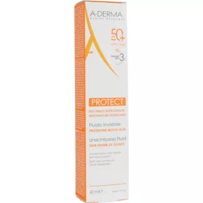 A-DERMA PROTECT SPF 50+ invisible fluid, 40 ml